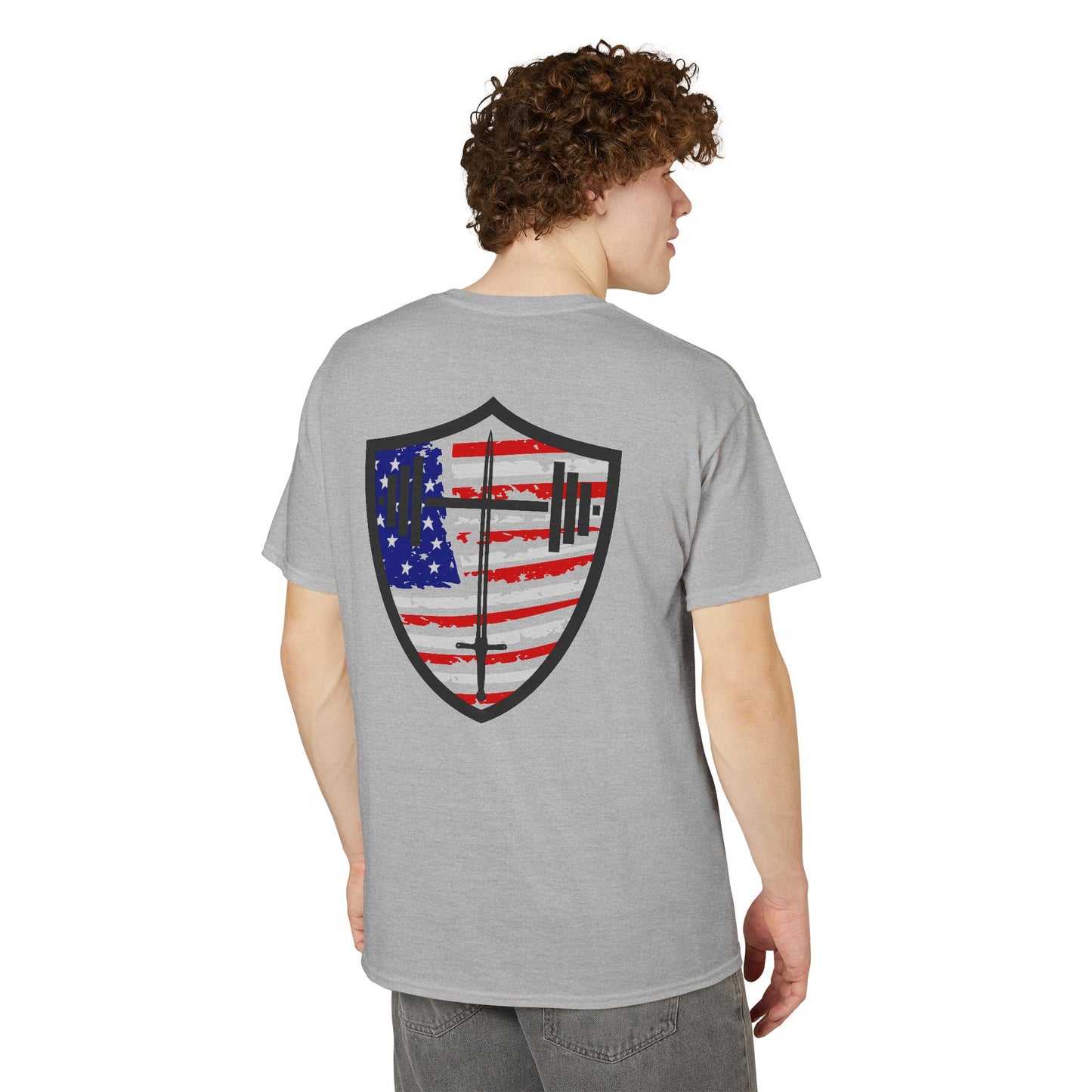 Bible & Barbell Patriotic Logo T-Shirt