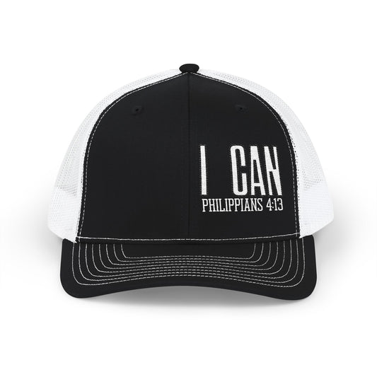I Can - Philippians 4:13 - Snapback Trucker Cap