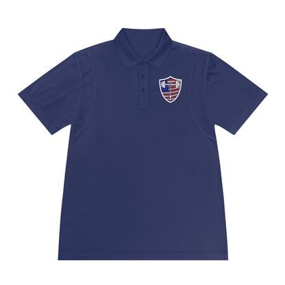 Men's Bible & Barbell Patriotic Logo Polo Shirt