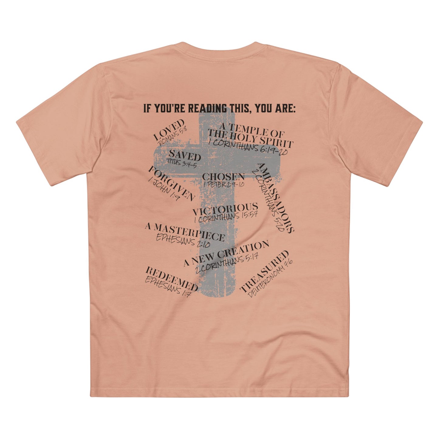 Affirmations Christian Cross Tee — Inspirational Scripture Design