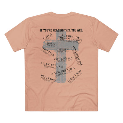 Affirmations Christian Cross Tee — Inspirational Scripture Design