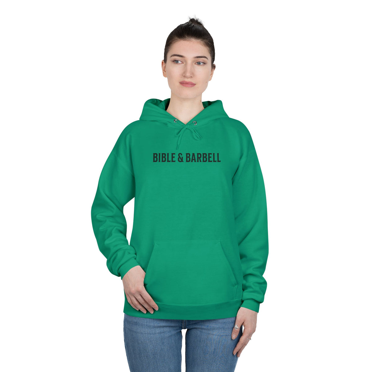 Lift Hard Pray Harder Hoodie — Bible & Barbell Faith Workout Pullover