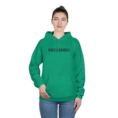 Lift Hard Pray Harder Hoodie — Bible & Barbell Faith Workout Pullover