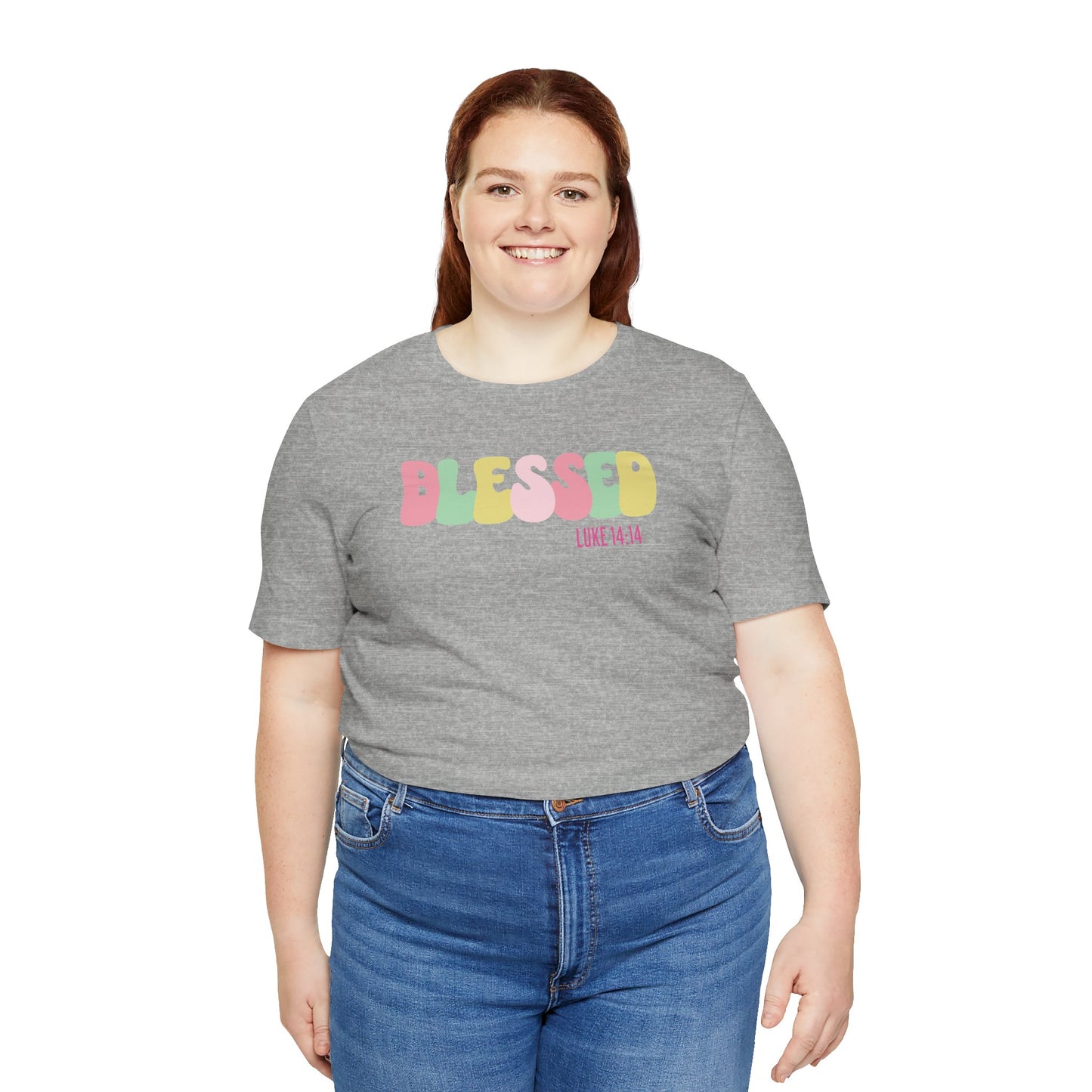 Blessed - Luke 14:14 Unisex Jersey Tee