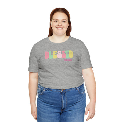 Blessed - Luke 14:14 Unisex Jersey Tee