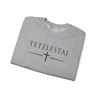 TETELESTAI - "It Is Finished" - Cross Crewneck Sweatshirt