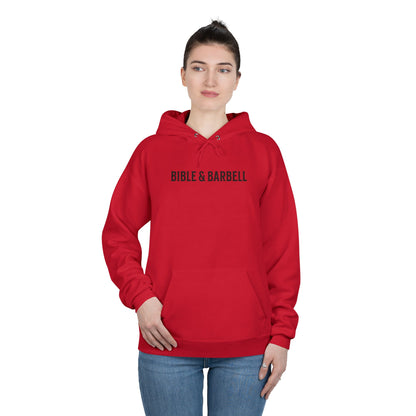 Lift Hard Pray Harder Hoodie — Bible & Barbell Faith Workout Pullover