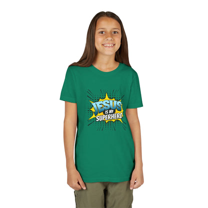 Jesus Is My Superhero Youth Tee