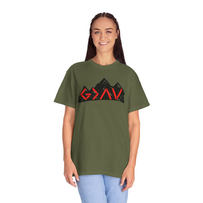 God Is Greater Than The Highs and Lows Mountain Graphic Unisex T-Shirt