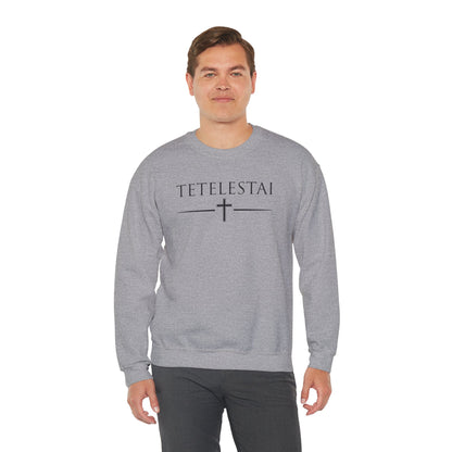 TETELESTAI - "It Is Finished" - Cross Crewneck Sweatshirt