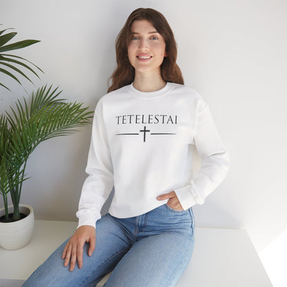 TETELESTAI - "It Is Finished" - Cross Crewneck Sweatshirt