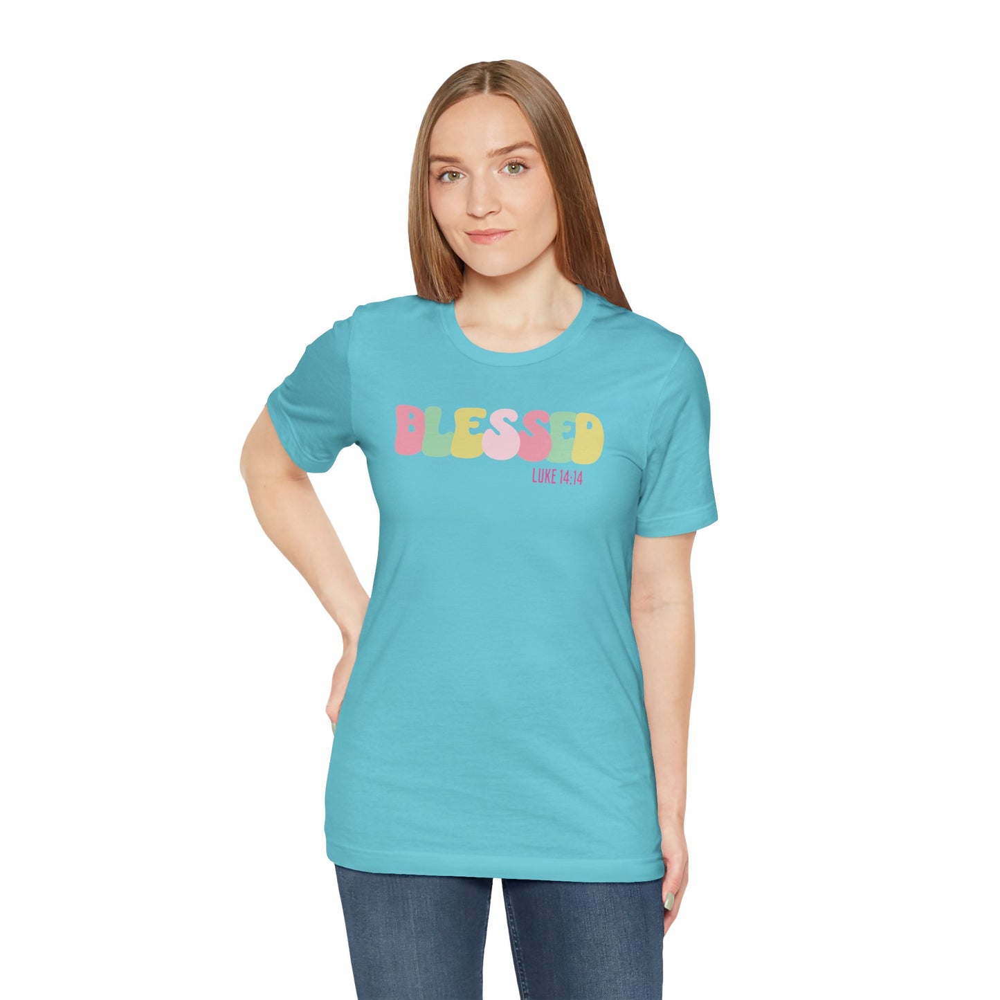 Blessed - Luke 14:14 Unisex Jersey Tee