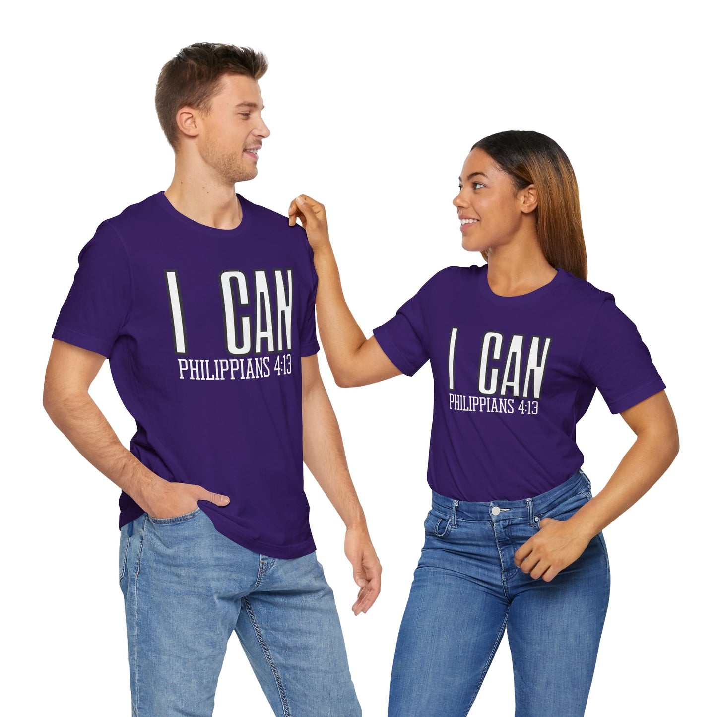 I Can - Philippians 4:13 Unisex Short Sleeve Tee