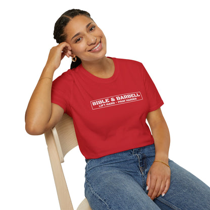 Bible & Barbell Logo Unisex Softstyle T-Shirt