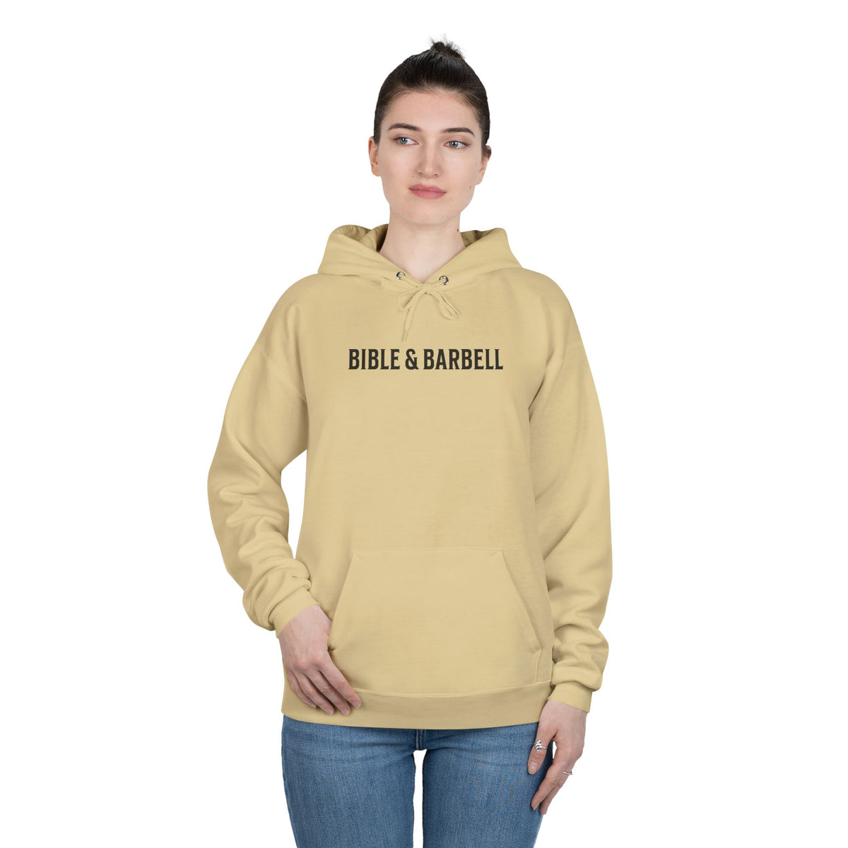Lift Hard Pray Harder Hoodie — Bible & Barbell Faith Workout Pullover