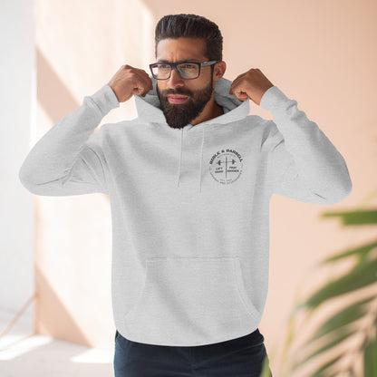 Bible & Barbell Logo Fleece Hoodie | Fitness Gift | Gym Apparel | Christian Hoodie | Workout Wear