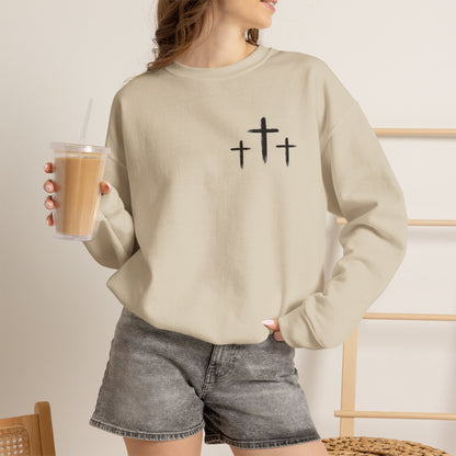 Faith Over Fear Crewneck Sweatshirt — Faith Christian Cross Pullover