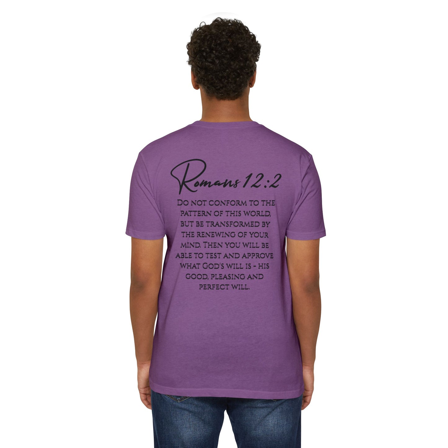 Inspirational Romans 12:2 Unisex T-Shirt, Faith-Based Apparel, Scripture Shirt