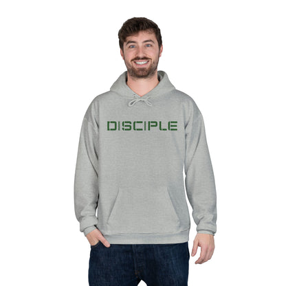 "DISCIPLE" Pullover Hoodie — Military Green Text