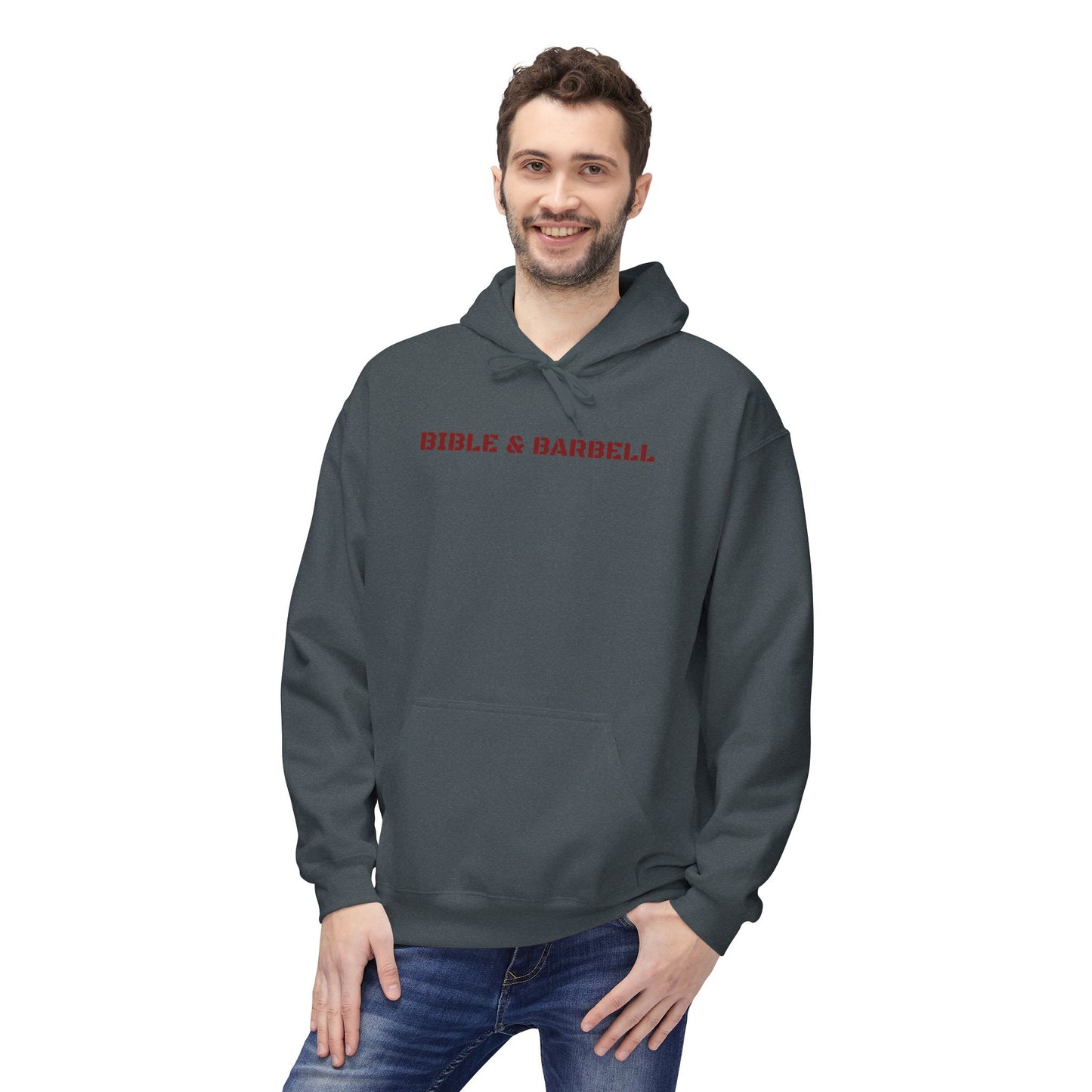 Bible & Barbell "This is how I Fight My Demons" Hoodie — Christian Gym Faith Workout Pullover