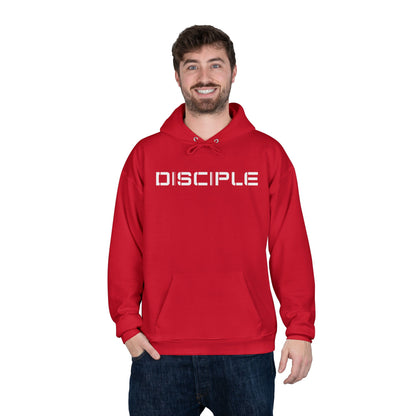 "DISCIPLE" Pullover Hoodie — Minimalist White Font