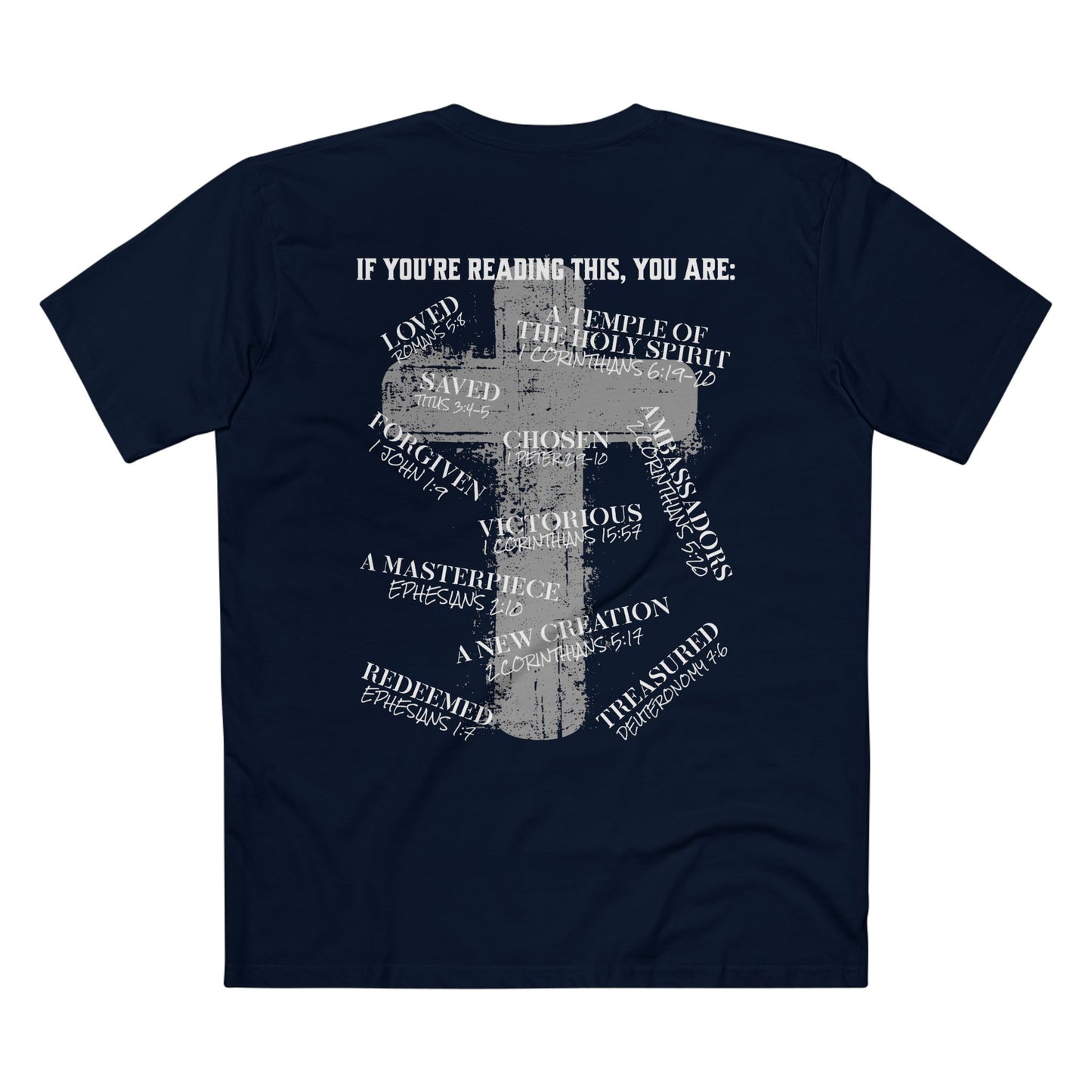 Affirmations Christian Cross Tee — Inspirational Scripture Design