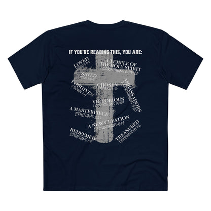 Affirmations Christian Cross Tee — Inspirational Scripture Design
