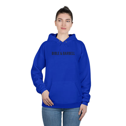 Lift Hard Pray Harder Hoodie — Bible & Barbell Faith Workout Pullover