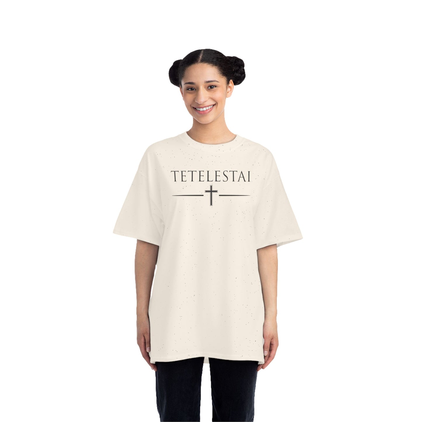 TETELESTAI - "It Is Finished" - Cross Minimalist Christian Tee