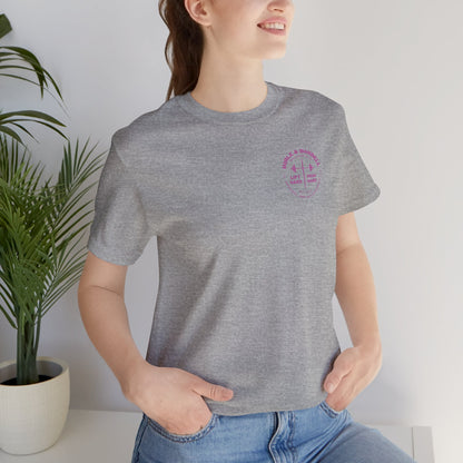 Women's Pink Circle Logo T-Shirt