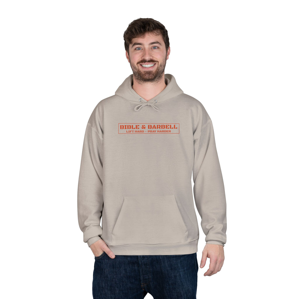 Train the Body Forge the Soul Hoodie — Bible & Barbell Fitness Pullover