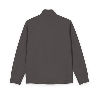 Men's Soft Shell Jacket — Subtle Crest Chest Logo, Lightweight Windbreaker