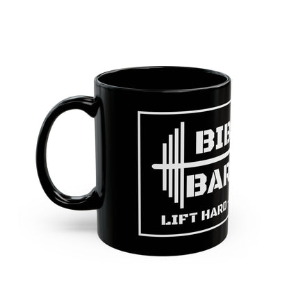 Bible & Barbell Black and White Coffee Mug