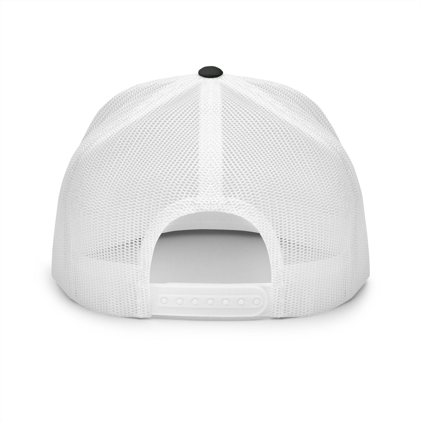 Bible & Barbell White Boxed Logo 5 Panel Trucker Cap