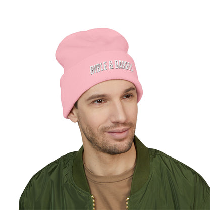 Bible & Barbell Embroidered Cuffed Beanie