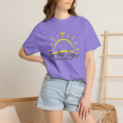 Be the Light T-Shirt — Matthew 5:16 Christian Faith Tee