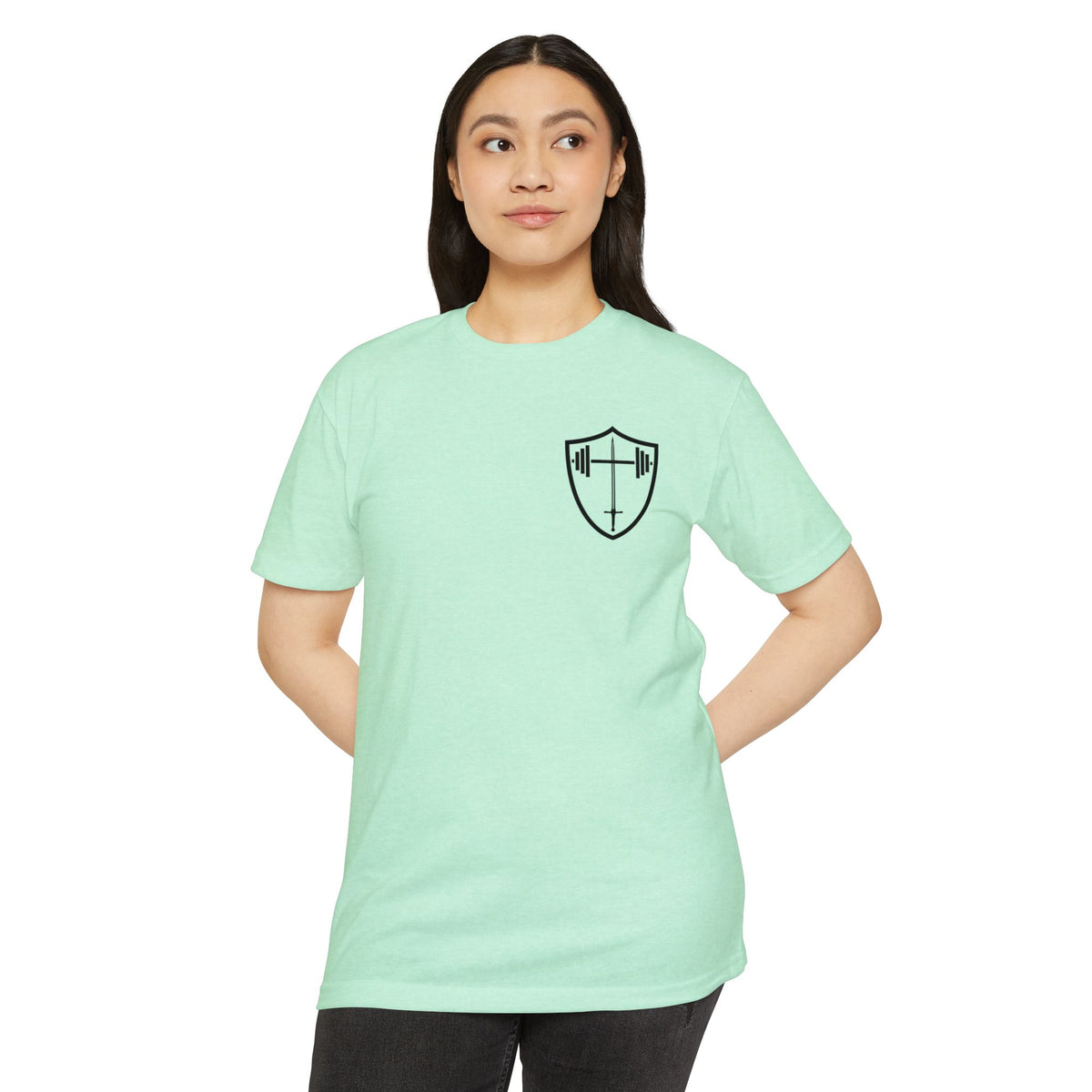 Christian Gym T-Shirt — "Lift Hard Pray Harder" Athletic Faith Tee