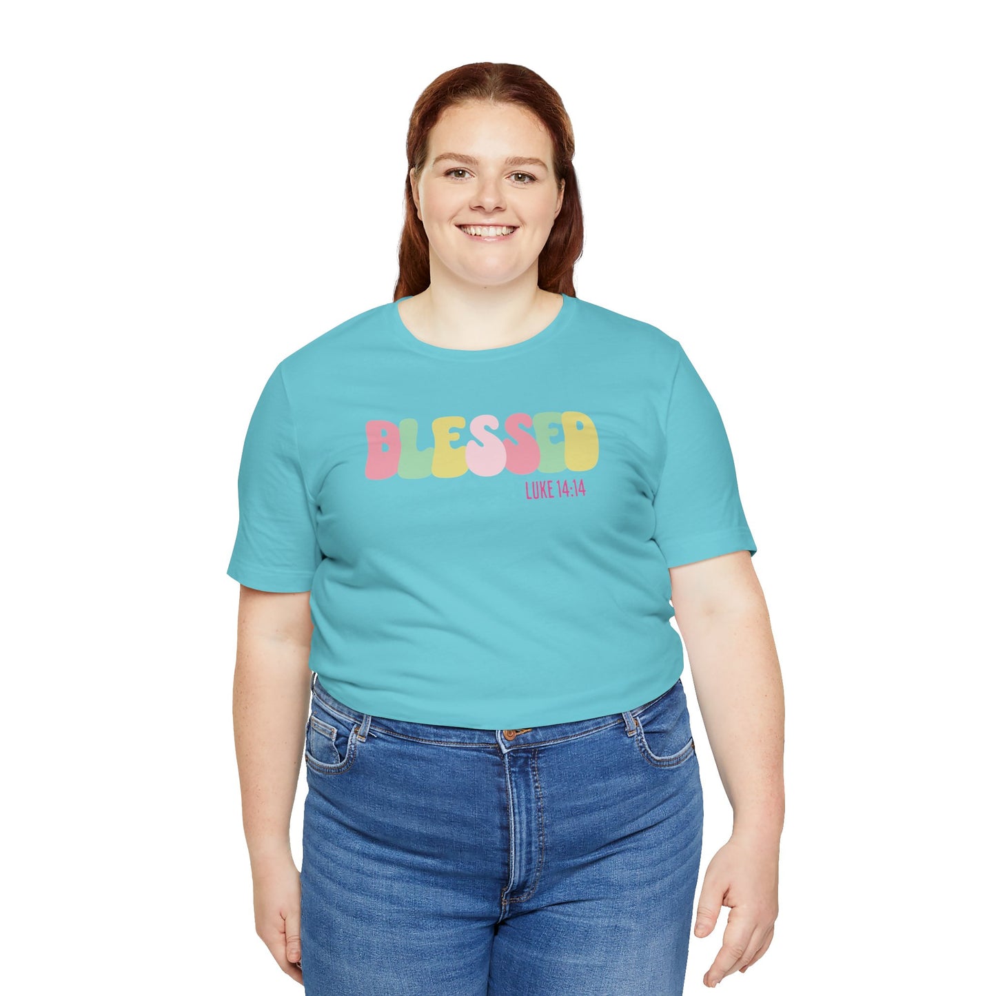 Blessed - Luke 14:14 Unisex Jersey Tee