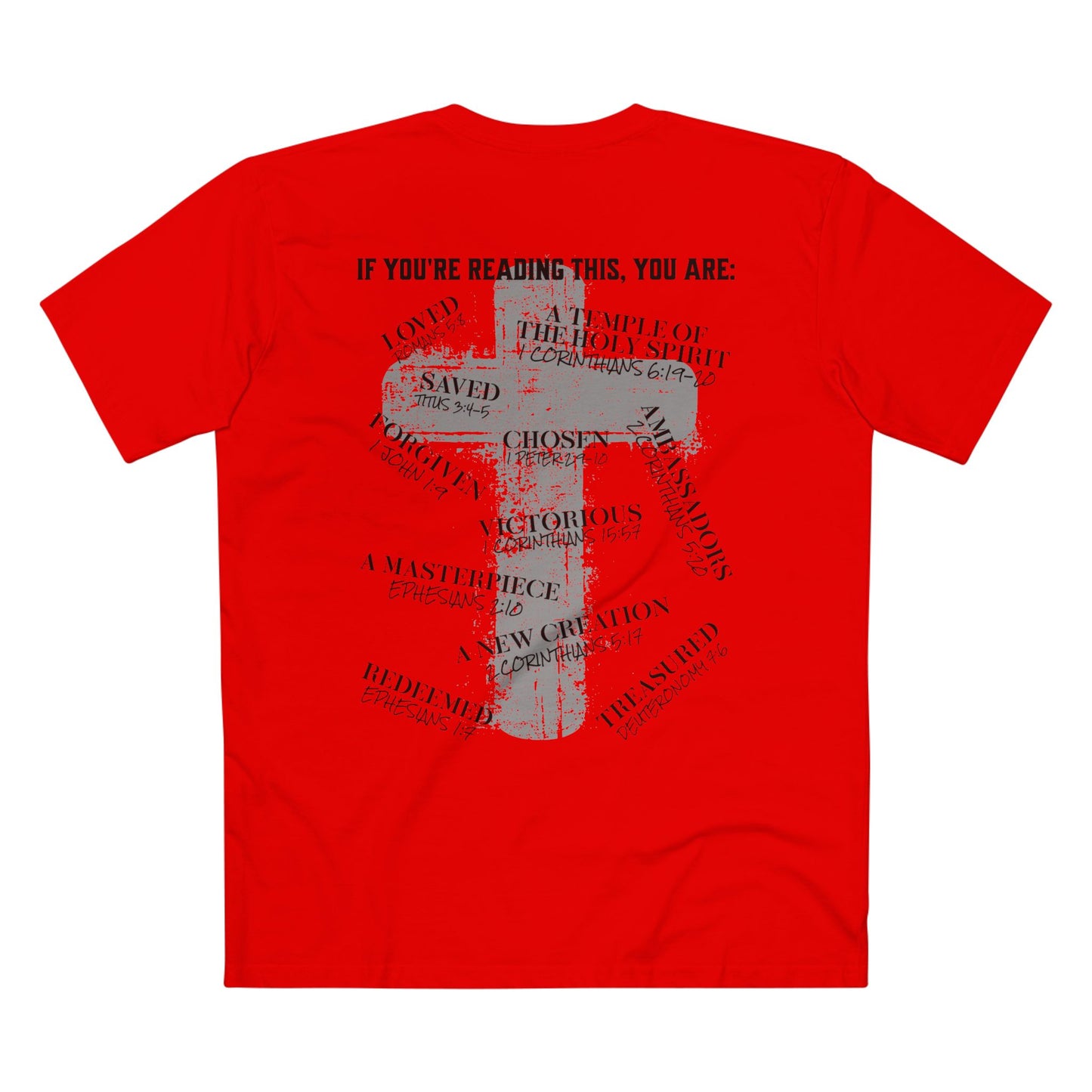 Affirmations Christian Cross Tee — Inspirational Scripture Design