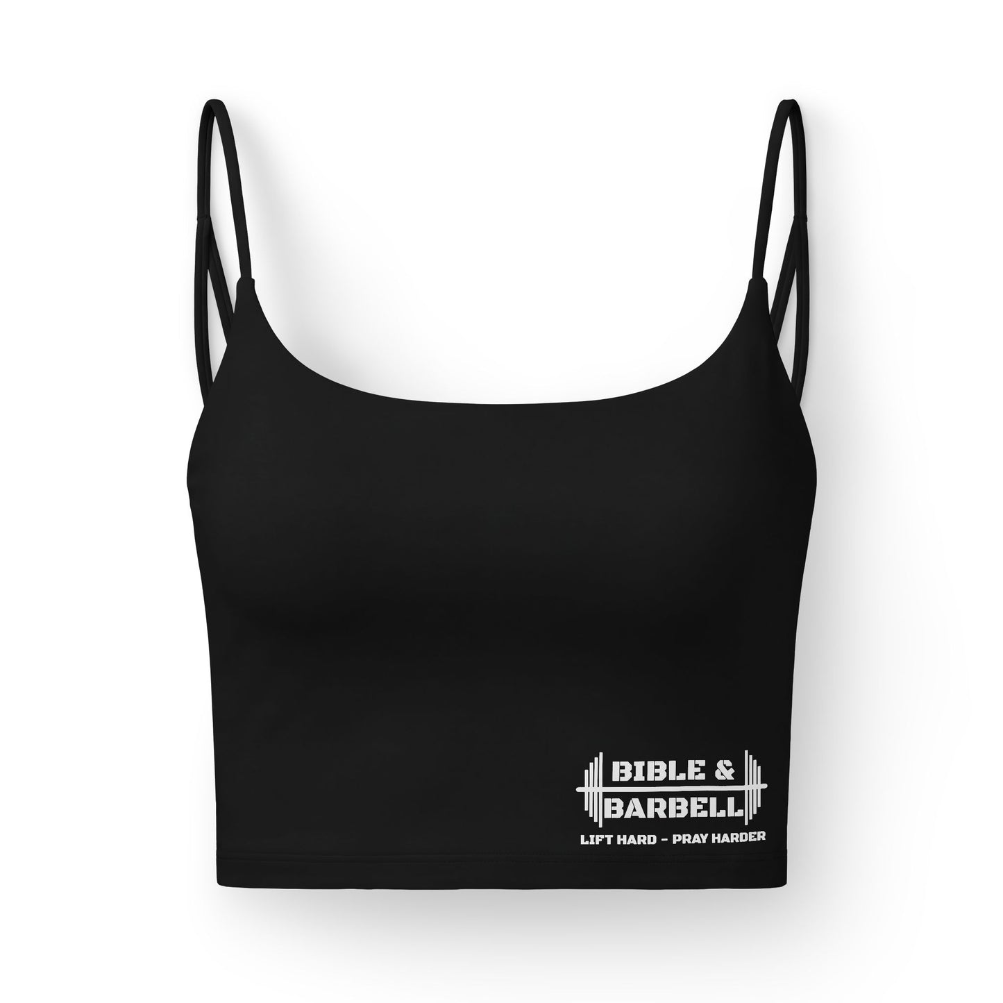 Bible & Barbell Women's Luxe Sports Bra — Faith-Based Workout Crop Top