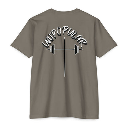 "UNPOPULAR" Unisex Fitness T-Shirt: Empower Your Workout, Gym Apparel, Casual Wear, Training Gear, Gift for Fitness Enthusiasts.