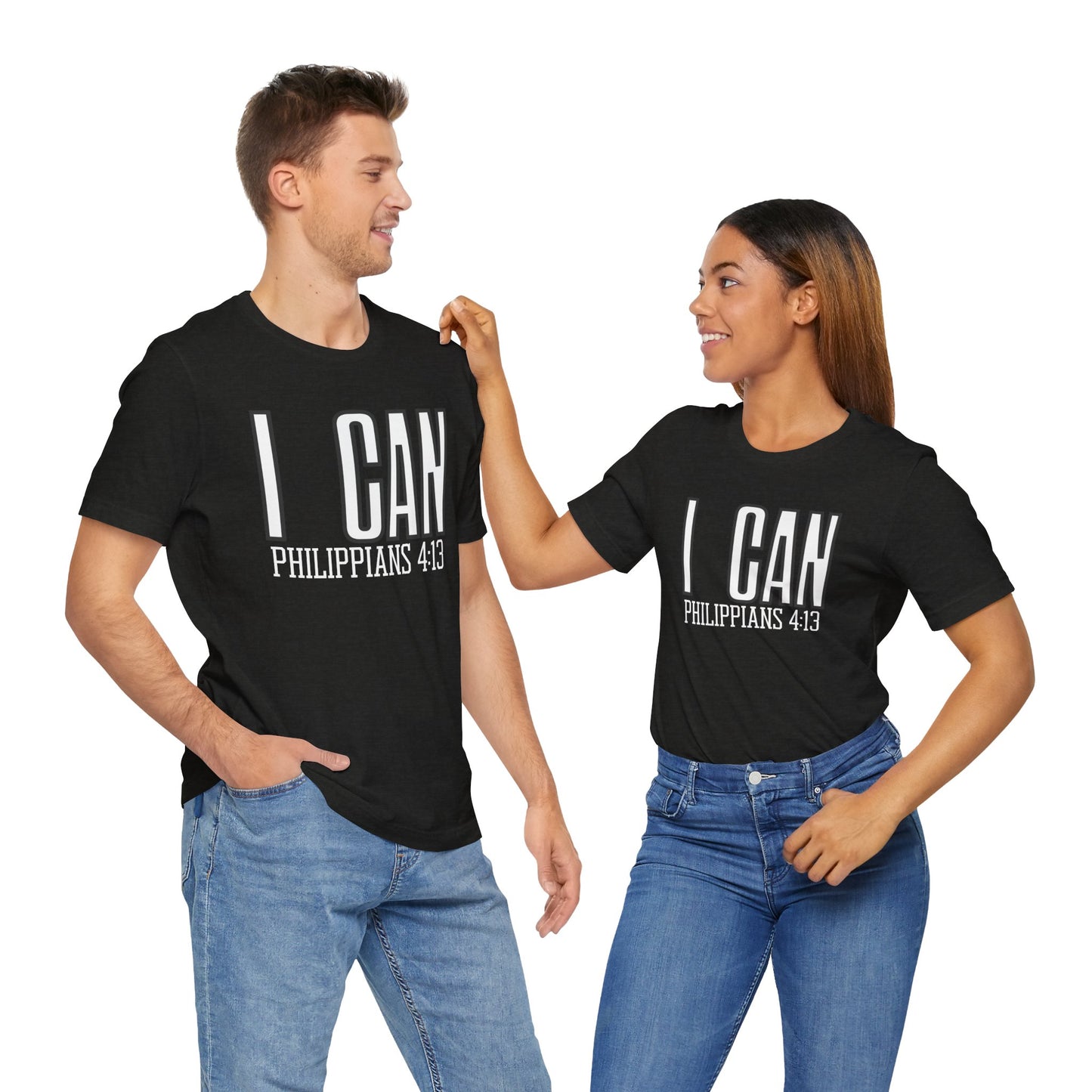 I Can - Philippians 4:13 Unisex Short Sleeve Tee