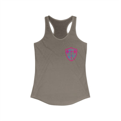 Yes, I lift like a girl - try to keep up - Women's Ideal Racerback Tank