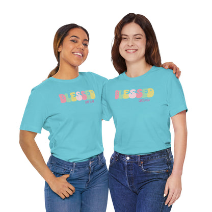 Blessed - Luke 14:14 Unisex Jersey Tee