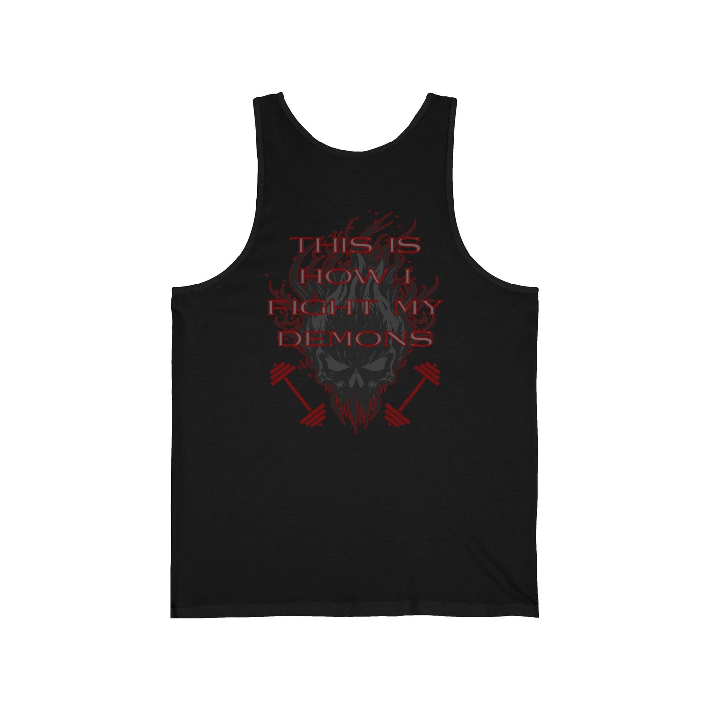 "This Is How I Fight My Demons" - Graphic Gym Tank Top