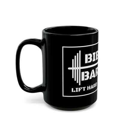 Bible & Barbell Black and White Coffee Mug