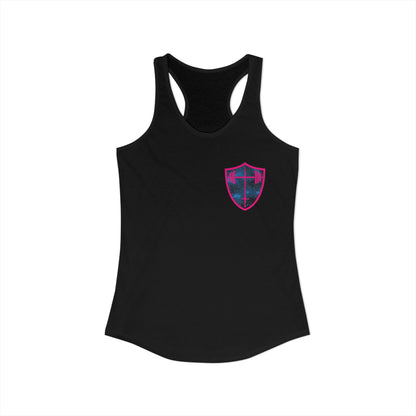 Yes, I lift like a girl - try to keep up - Women's Ideal Racerback Tank