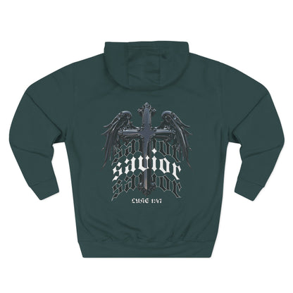 Luke 1:47 Savior Three-Panel Fleece Hoodie