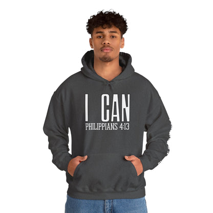 "I Can - Philippians 4:13" Hooded Sweatshirt