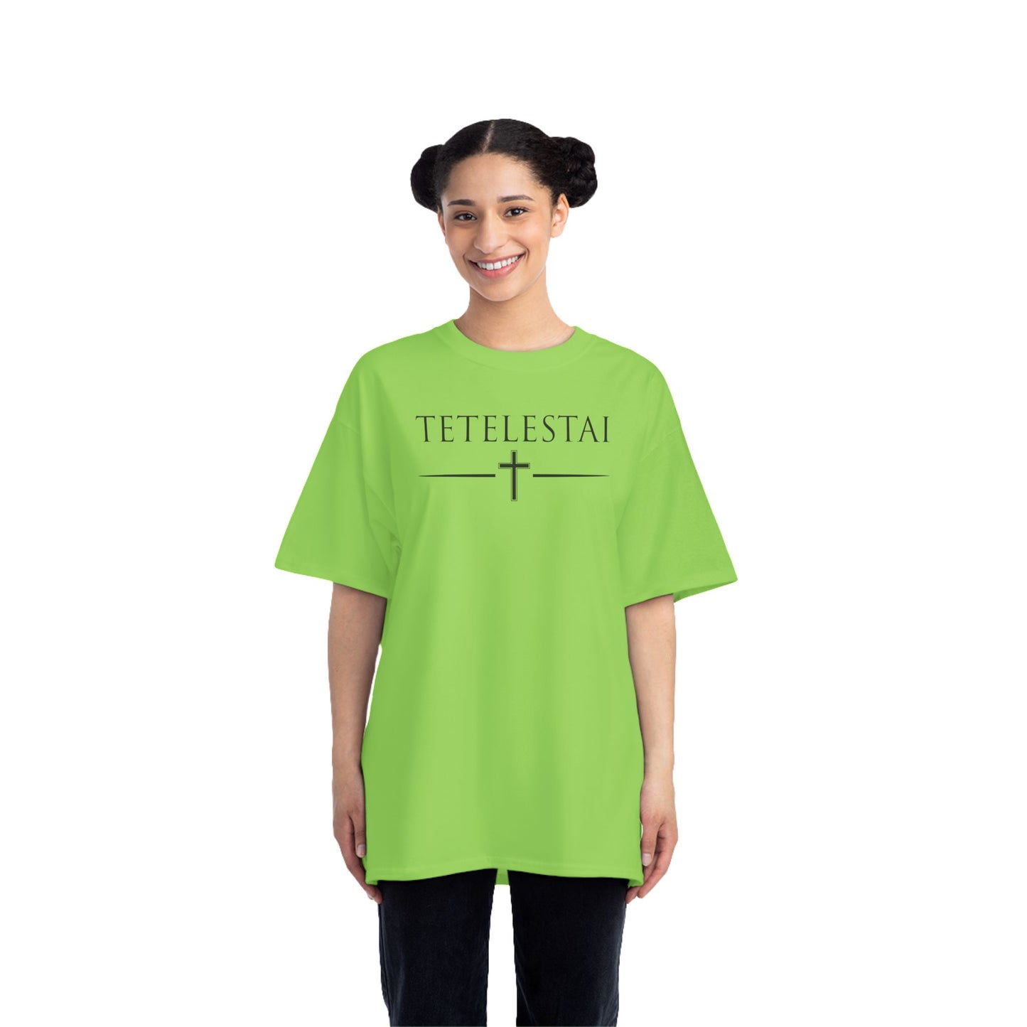 TETELESTAI - "It Is Finished" - Cross Minimalist Christian Tee